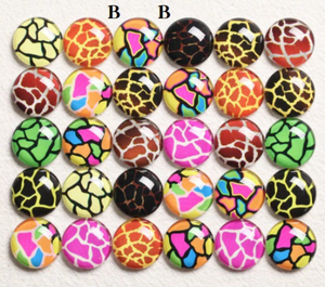 Animal Print 10mm Glass Cabochon