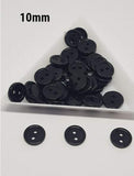 Black Buttons, White Buttons, 8mm Buttons, 10mm Buttons, 12mm Buttons,