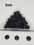 Black Buttons, White Buttons, 8mm Buttons, 10mm Buttons, 12mm Buttons,