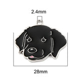 Black Labrador Retriever Dog Charms