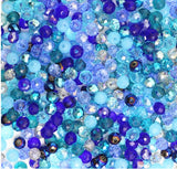 blue 6mm rondelle beads
