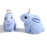 Blue or Pink Rabbit Pendants