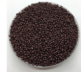 Brown Glass Seed Beads, 2mm