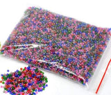 Czech Seed Beads, 2mm Seed Beads, Rainbow Seed Beads, Metallic Seed Beads,