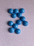 Dark Turquoise/Blue 8mm Resin Cabochons