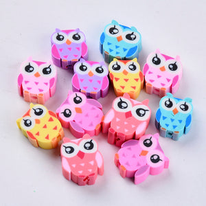 Fimo Clay Owl Beads 10mm