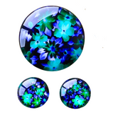 12mm Floral Glass Cabochons