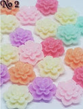 Flower Cabochons, 12mm Flowers, 10mm Floral Cabs, Flower Flatbacks, Small Flowers, Mixed Flowers, Rose Cabochons, Rose Flatbacks,