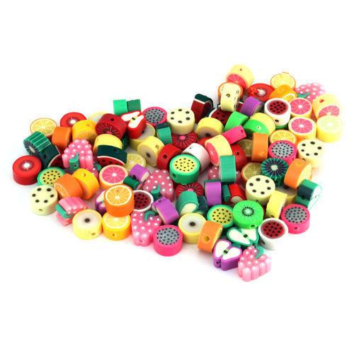 Fruit Beads, Fruit Slices, Polymer Fruit, Polymer Beads,