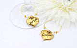 Gold Wine Glass Charms 25mm
