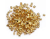gold crimp end beads