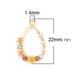 Gold Plated Flower Charm