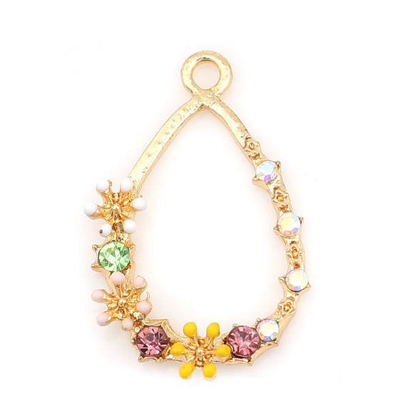 Gold Plated Flower Charm