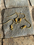 Gold Plated Earring Wire Hooks
