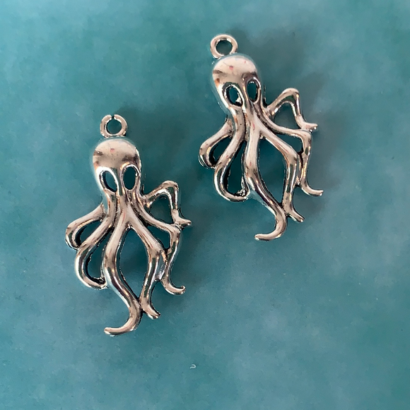 octopus charms, octopus pendants
