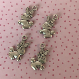 silver rabbit charms