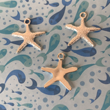 Silver Starfish Charms 20mm