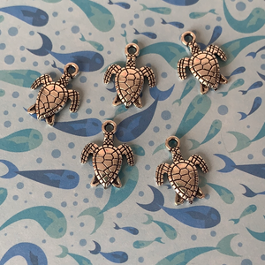 silver turtle charms