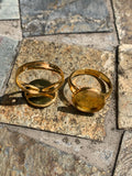 10mm Gold Ring Blanks, Cabochon Ring,