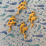 gold dolphin charms