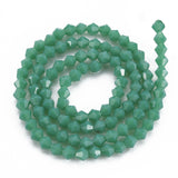 Imitation Jade Bicone Glass Beads 4mm