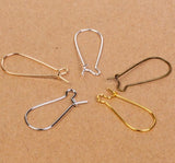 Kidney Earring Wires 38mm x 16mm