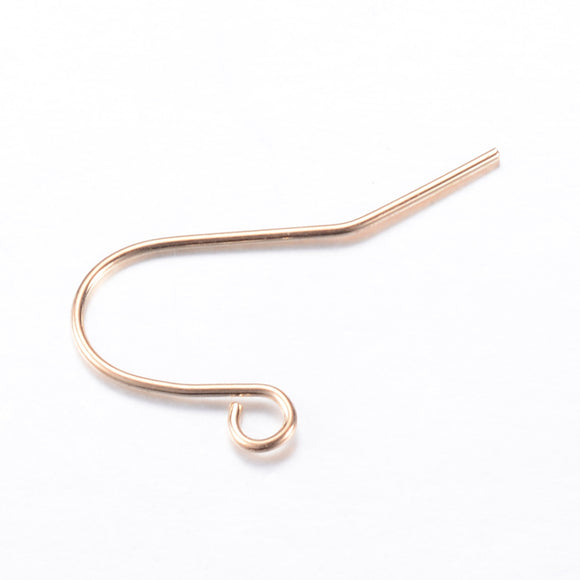 Light Gold Plated Earring Wire Hooks