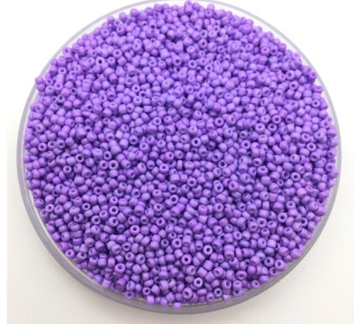 lilac seed beads