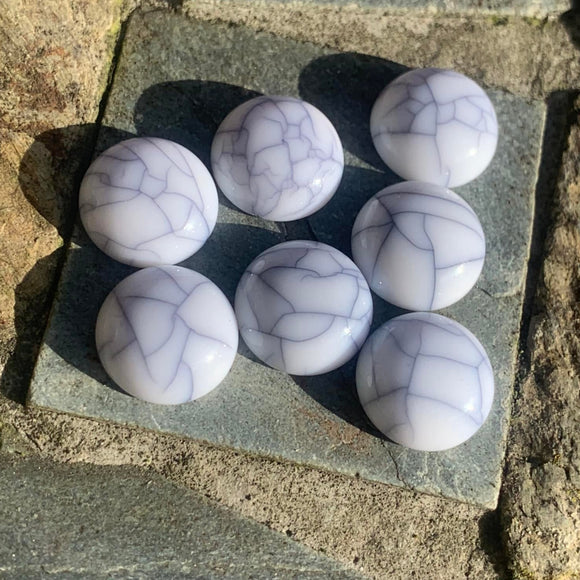 8mm, 10mm or 12mm Resin Marble Effect Cabochons