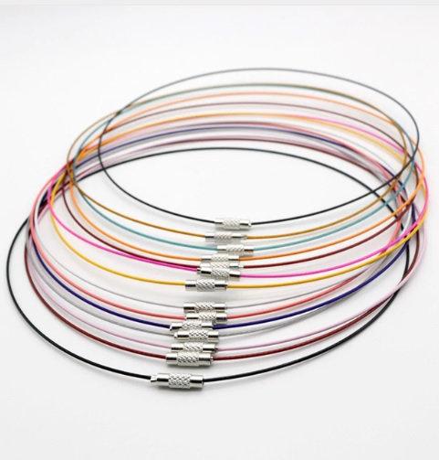 Mixed Colour, Wire Necklaces,