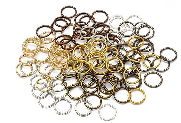 Mixed Colour 8mm Jump Rings