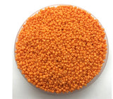 Orange Glass Seed Beads, 2mm