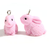 Blue or Pink Rabbit Pendants