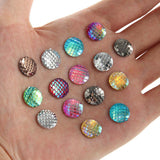 Scale Cabochon Flatbacks - Size 10mm, dragon,