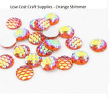 Scale Cabochon Flatbacks - Size 10mm, dragon,