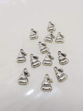 Silver Christmas Hat Charms
