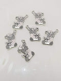Silver Christmas Stocking Charms