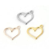 Silver or Gold Heart Charms