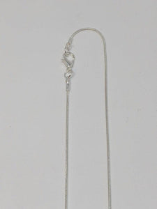 Silver Snake Necklace Chains, 16", 18", 20" 22", 24",