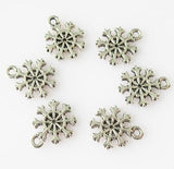 Silver Snowflake Charms