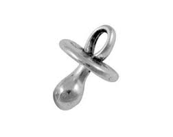 Silver Dummy Pacifier Charm