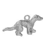 Silver Ferret Pendant, Ferret Gift,