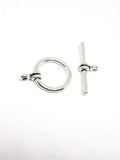 Large Silver Jewellery Toggle Clasps,