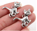 silver cat jewellery pendants