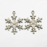 Large Silver Snowflake Pendants