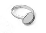 Stainless Steel Cabochon Ring 8mm