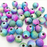 Rainbow Beads, Stardust Beads, 8mm, 6mm and 4mm,