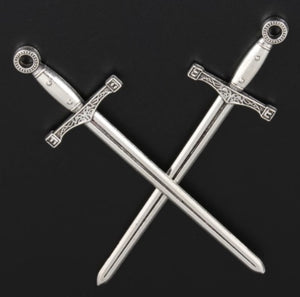 Long Silver  Sword Pendants
