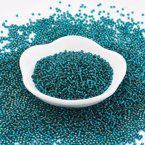 toho seed bead, teal