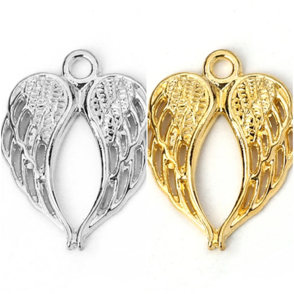 Silver or Gold Wing Charms
